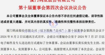 廈門鎢業(yè)設(shè)立子公司建設(shè)高性能釹鐵硼磁性材料項目公告圖片